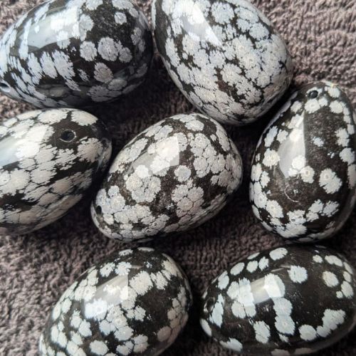 Sneeuwvlok Obsidiaan veel vlekjes - M