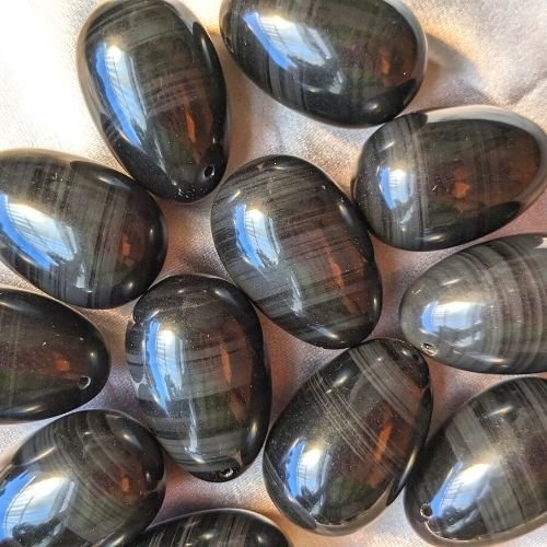 Zwarte Obsidiaan gelaagd