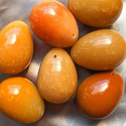 Perzik Aventurijn - M, doorboord