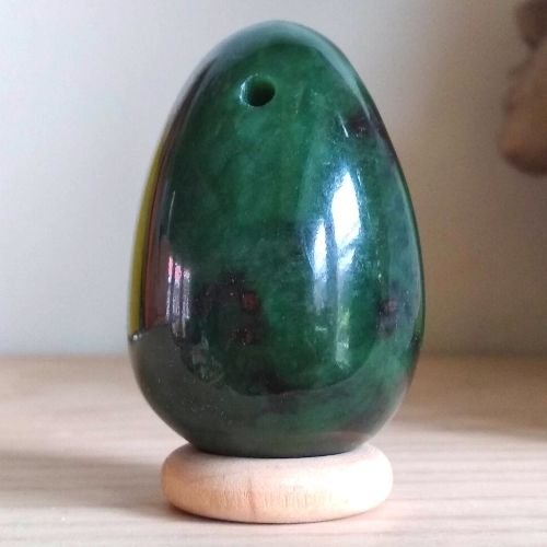 Siberische Nefriet jade groen/ zwart