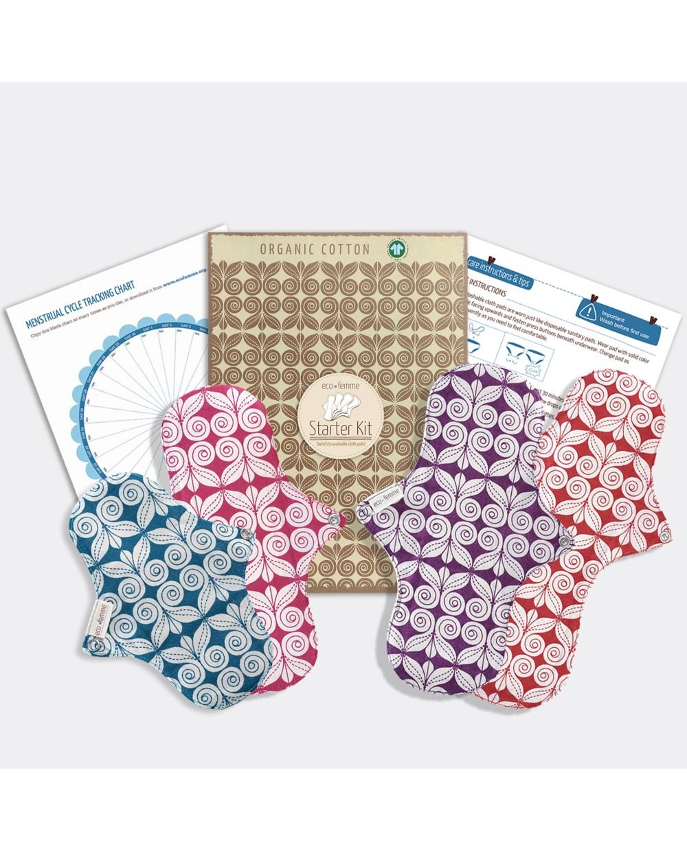 EcoFemme - Wasbaar Maandverband Starter Kit - Natural Organic